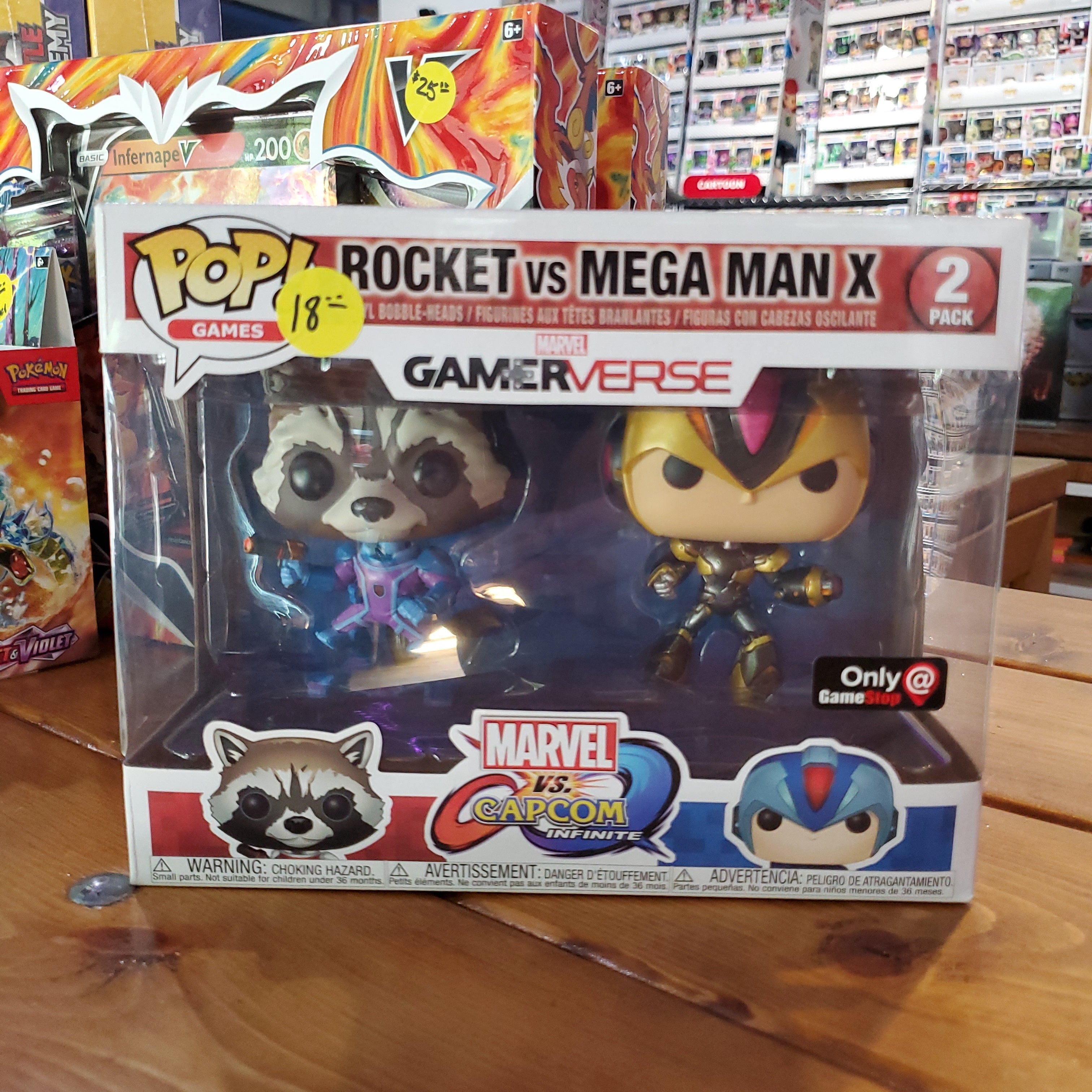 Marvel Gamerverse - Rocket vs. Mega Man X - Funko Pop Figure 2 