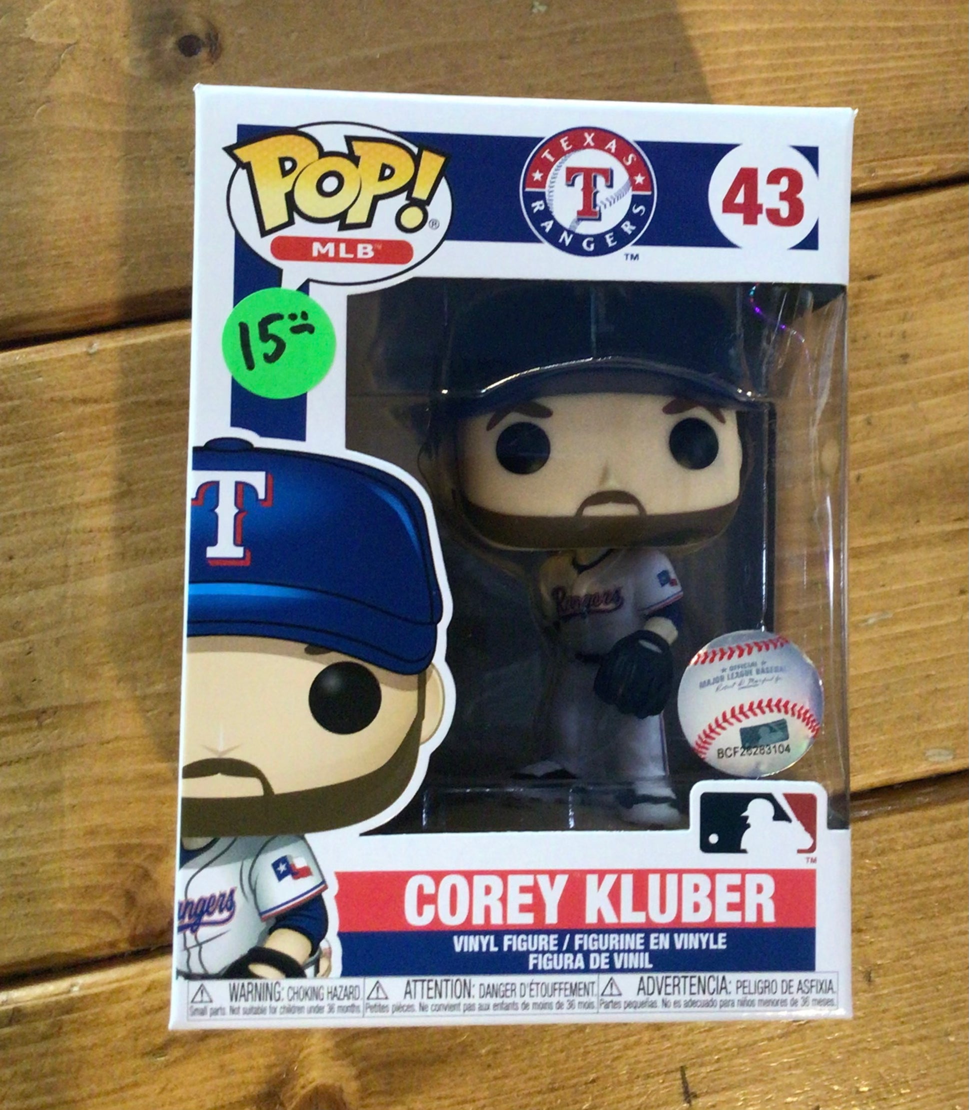 MLB Texas Rangers Corey Kluber Funko Pop! Vinyl