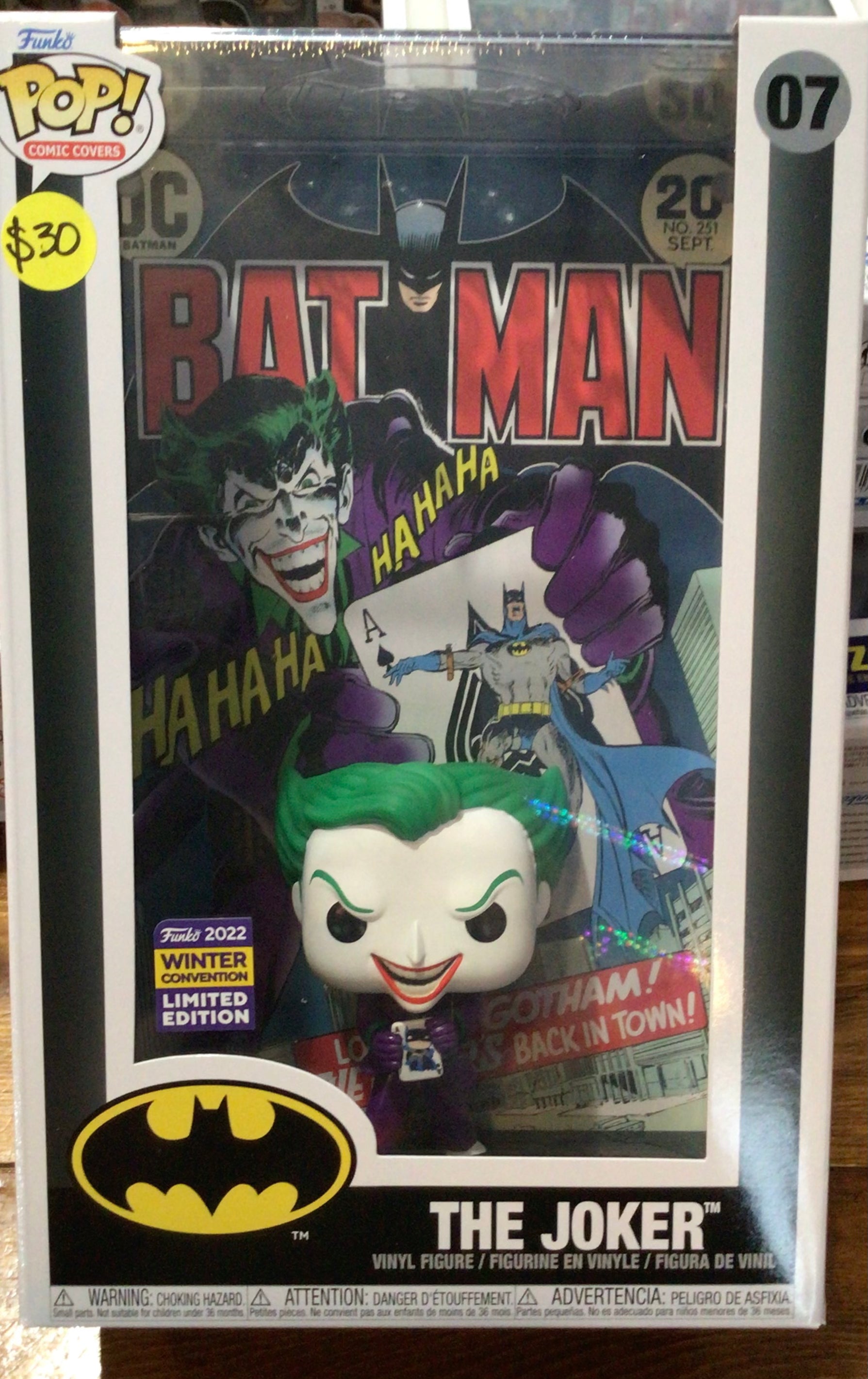 Comic Cover The Joker 2022 Winter Convention Figure, DC Comics Figure