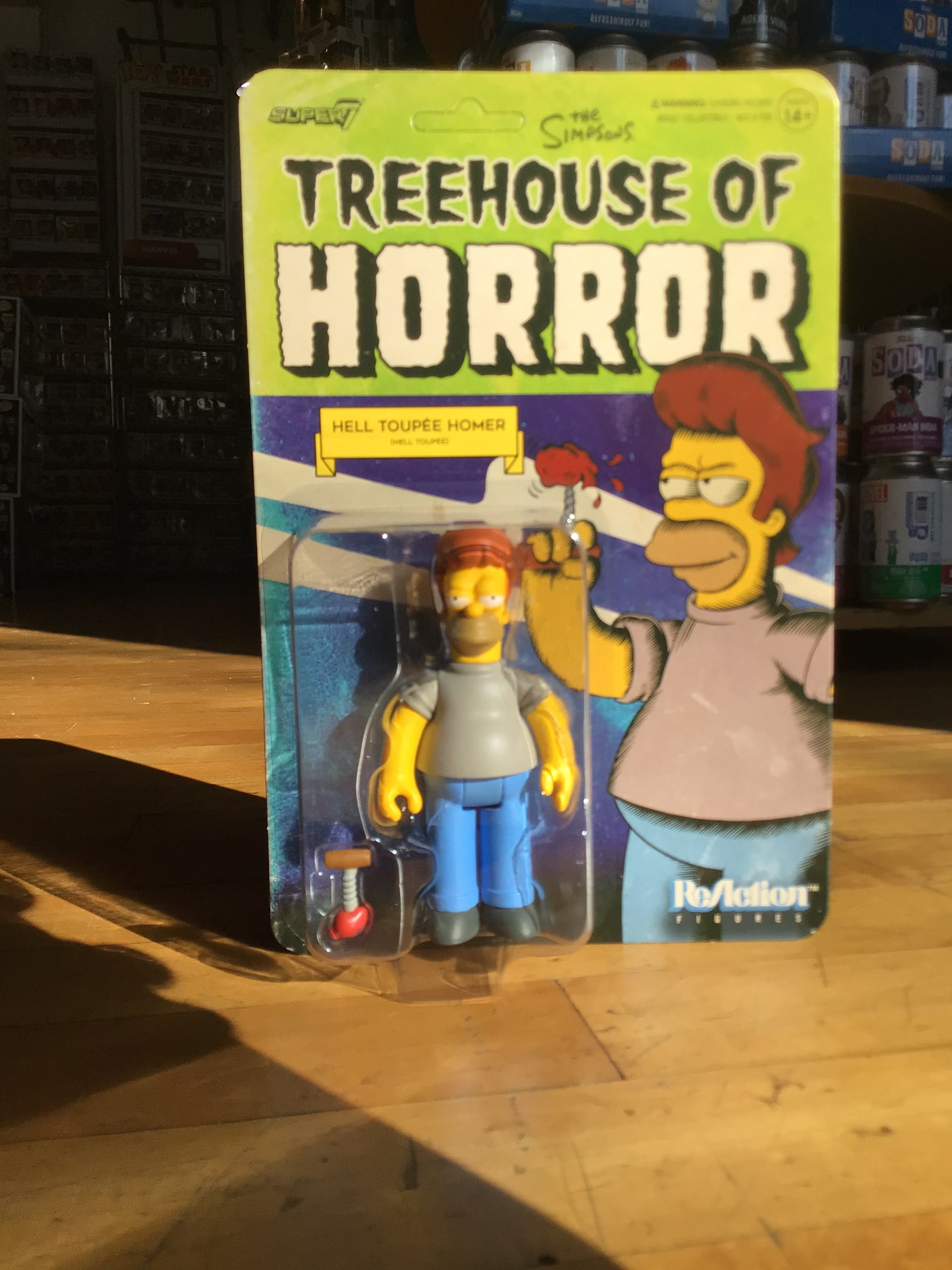 Treehouse of Horror The Simpsons Hell Toupee Homer Super 7 Tall Man Toys Comics