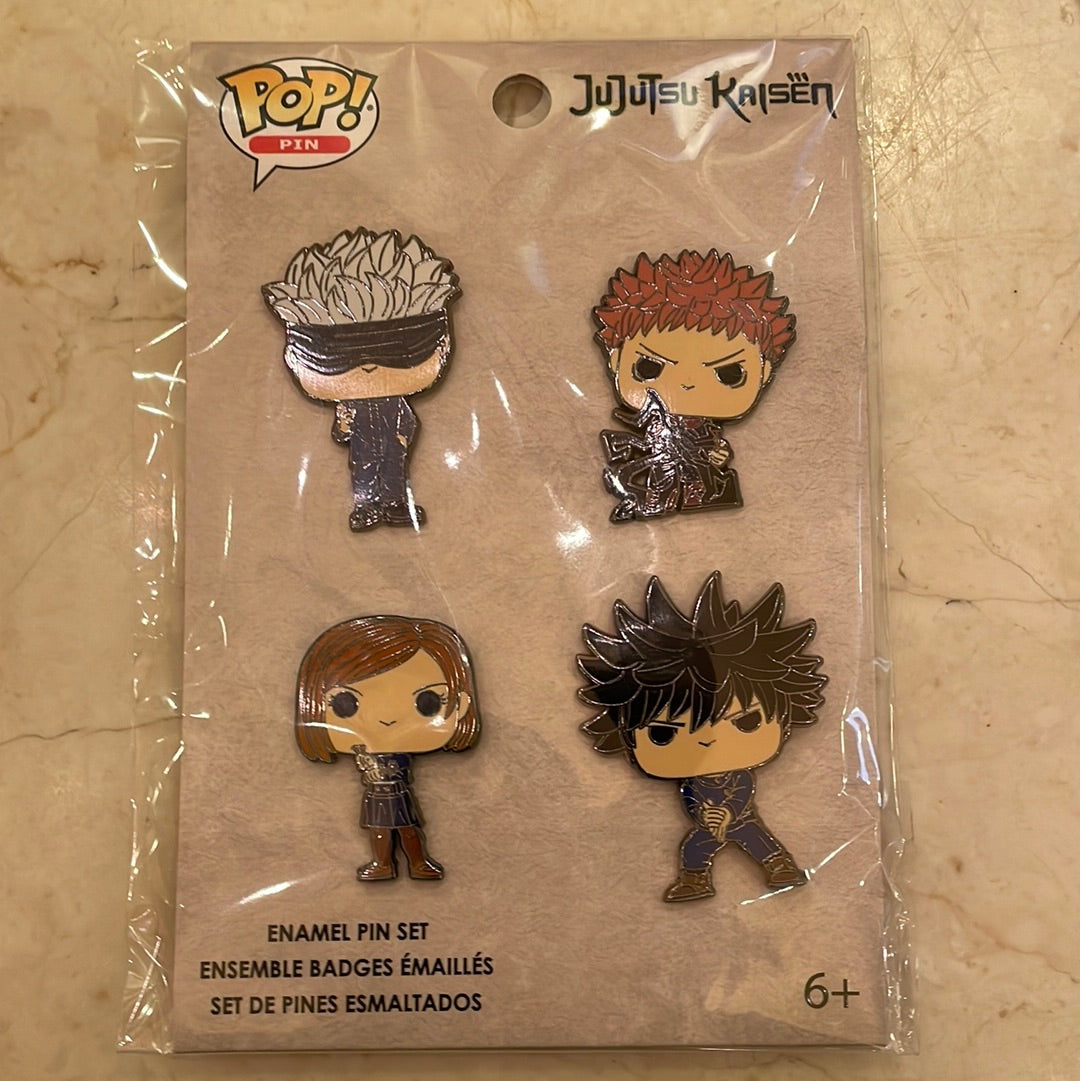 Jujutsu Kaisen - 4pc Enamel Pin Set – Tall Man Toys & Comics