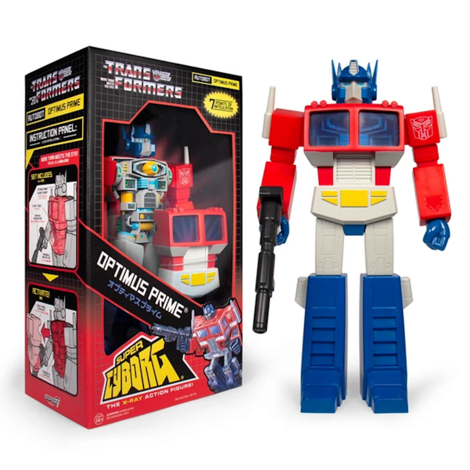 Super7 Transformers Super Cyborg - Optimus Prime MOC ACTION FIGURE