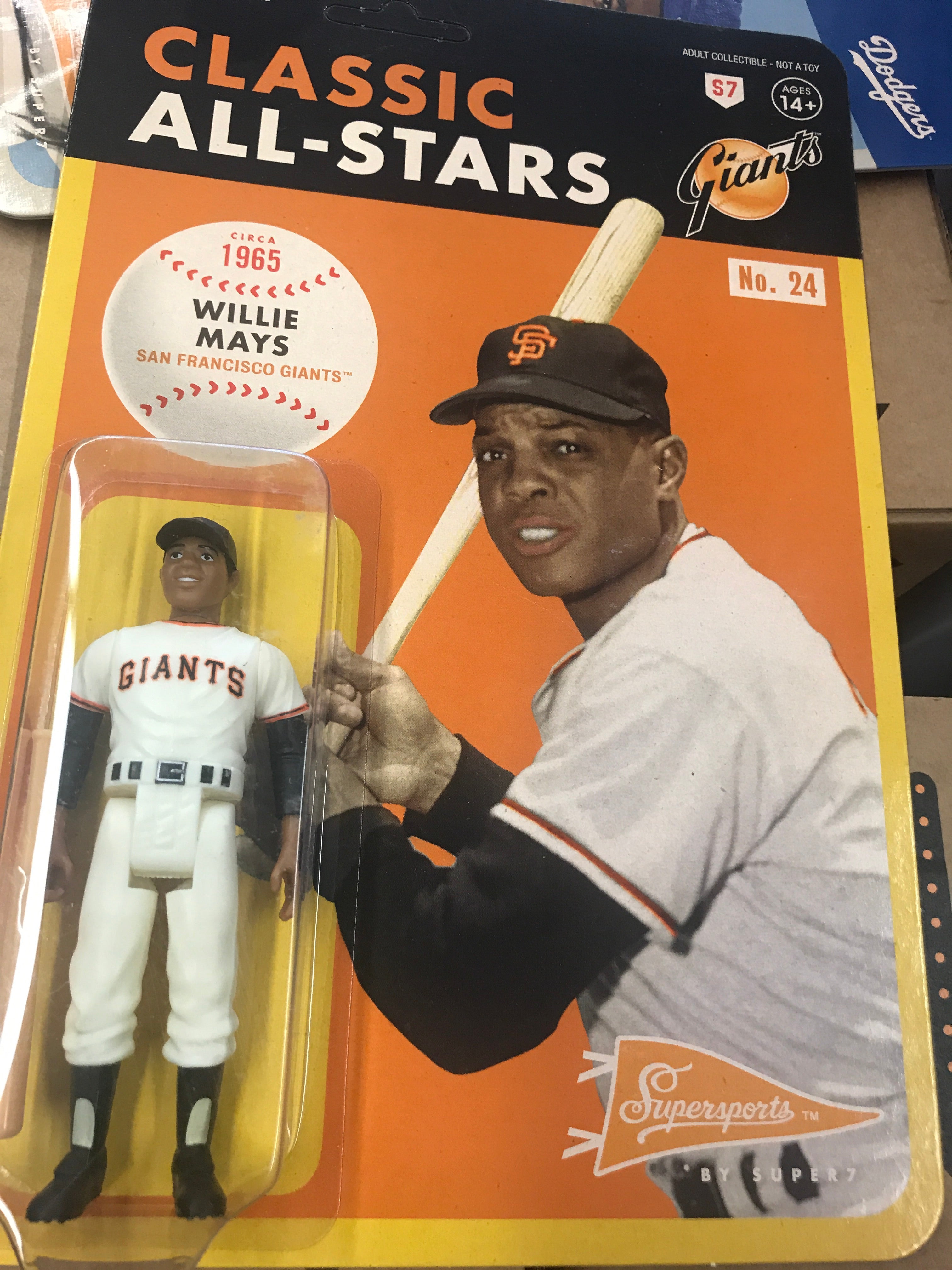 Super7 Willie Mays San Francisco Giants Classic Reaction Figure