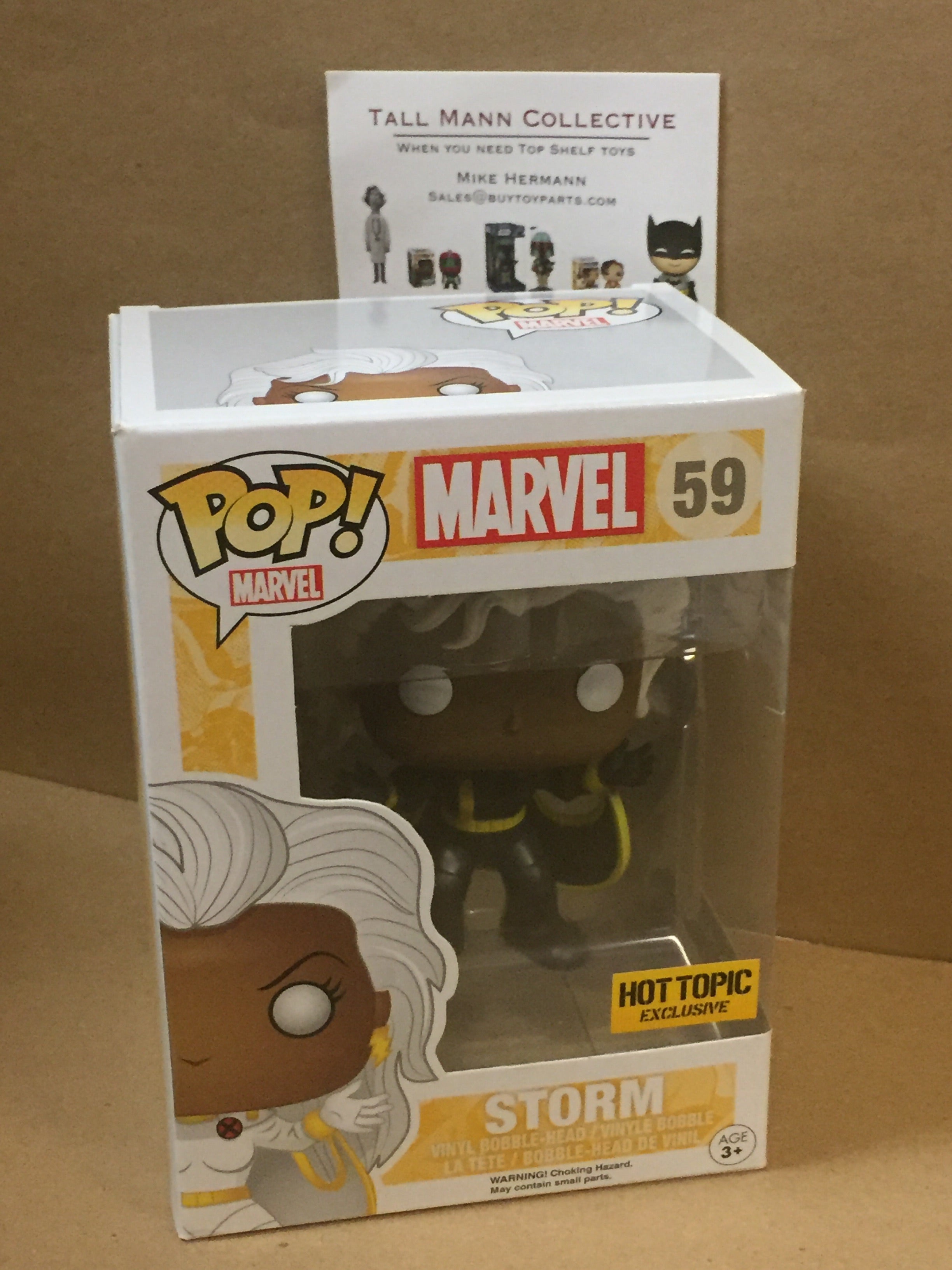 Retired Storm X-men Black Suit Exclusive Funko Pop! Vinyl Figure – Tall 