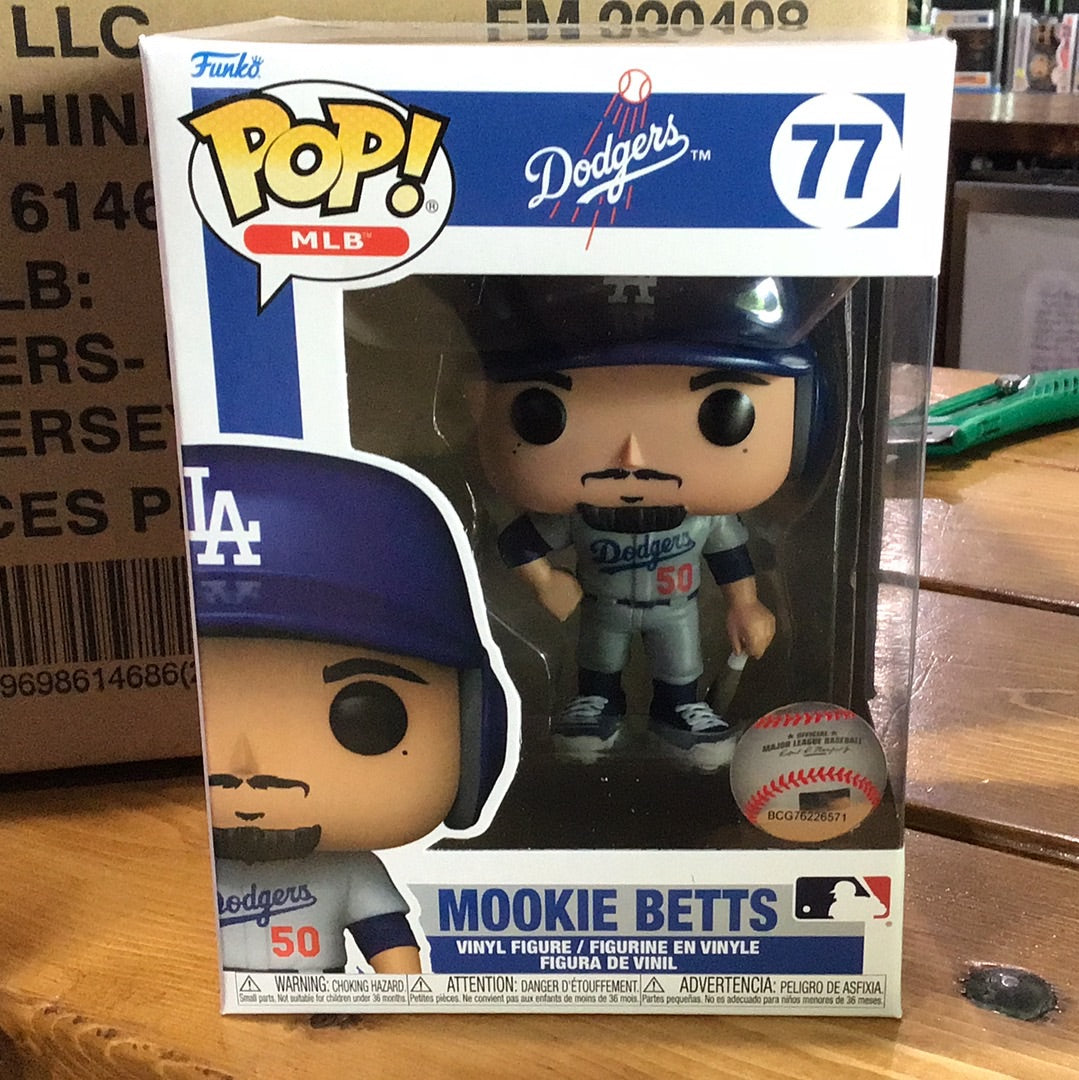 Funko Pop! Mlb: Los Angeles Dodgers - Mookie Betts (home Uniform