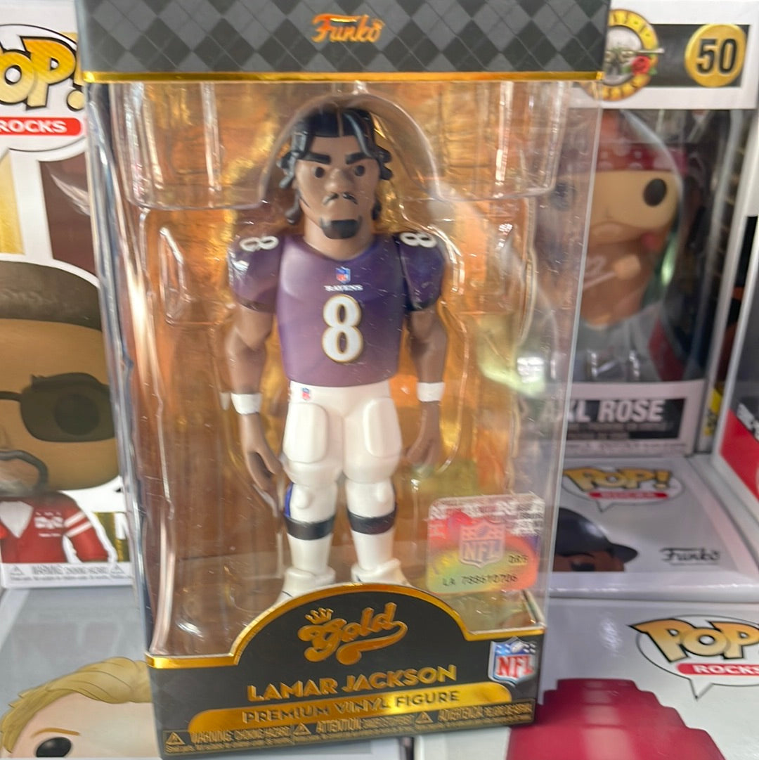 Funko Gold 5' NFL: Ravens Lamar Jackson Vinyl Figure – Tall Man