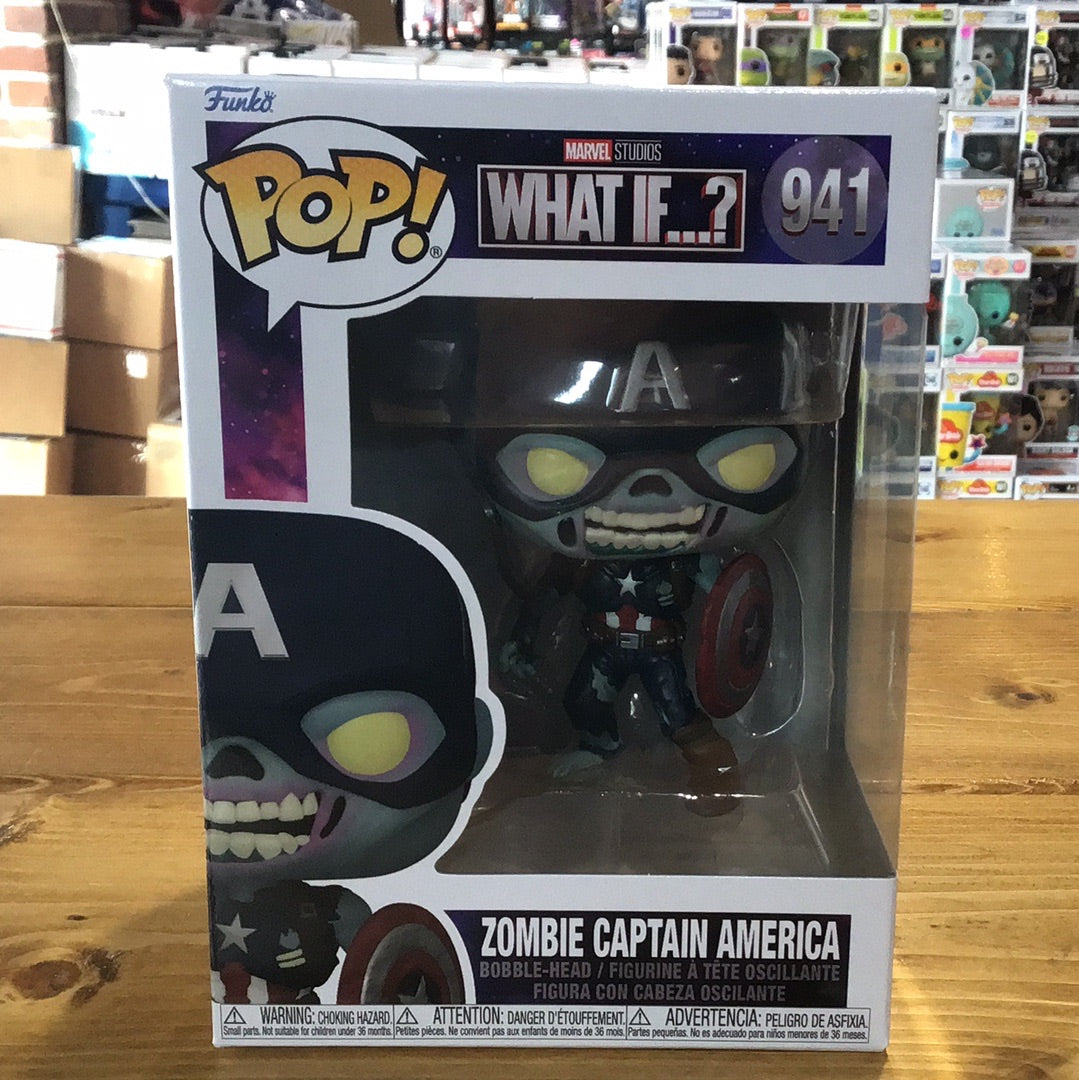 Marvel What If - Zombie Captain America Funko Pop! Vinyl figure Tall Toys & Comics