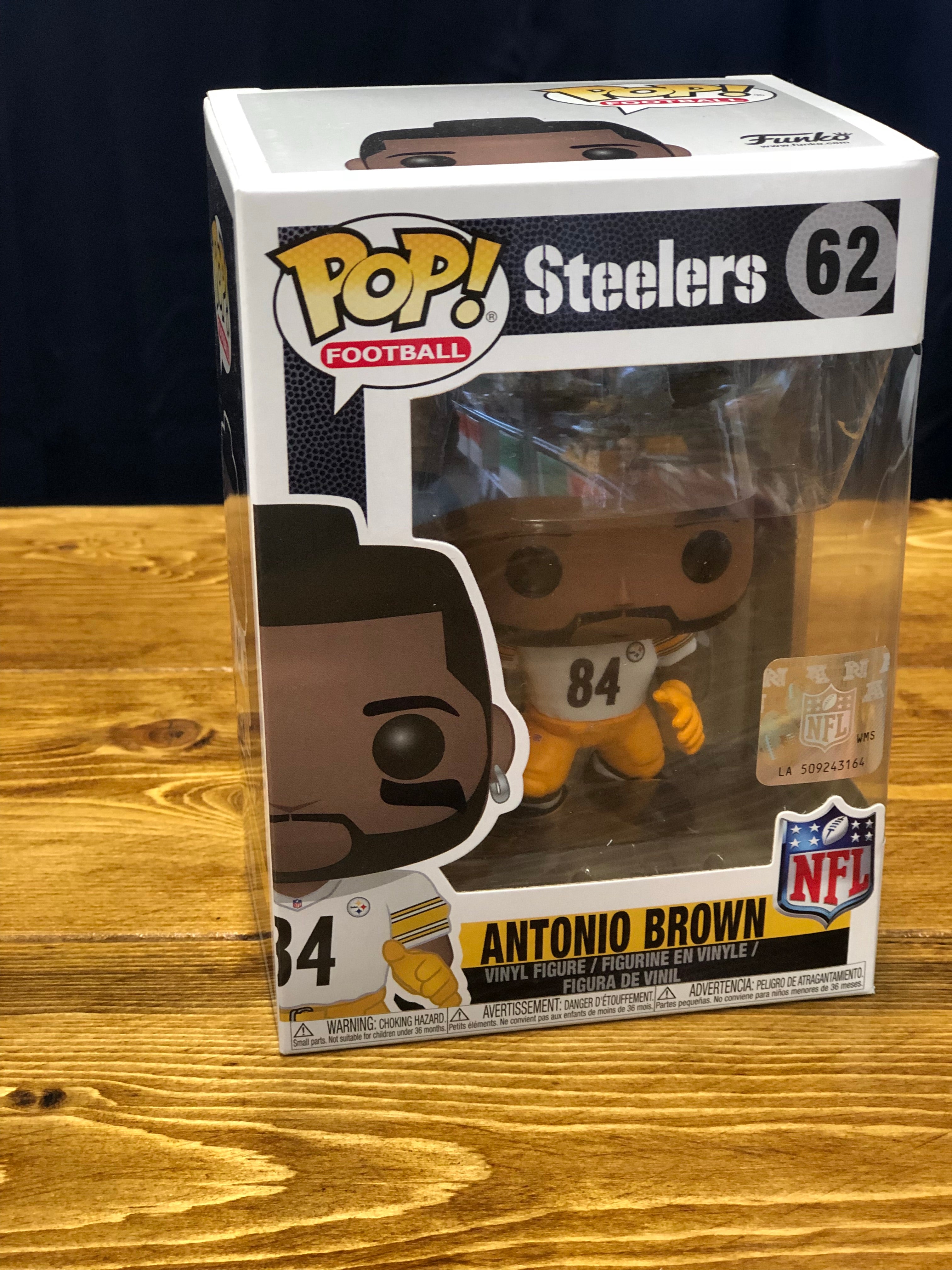 Funko Pop! Football Pittsburgh Steelers Antonio Brown White Jersey Figure  #62 - US