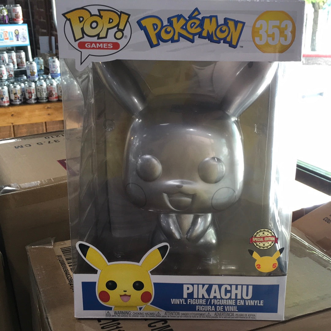 Pokemon - Funko Pop! #353 - Pikachu (Silver Metallic) – Lil Thingamajigs  Hive