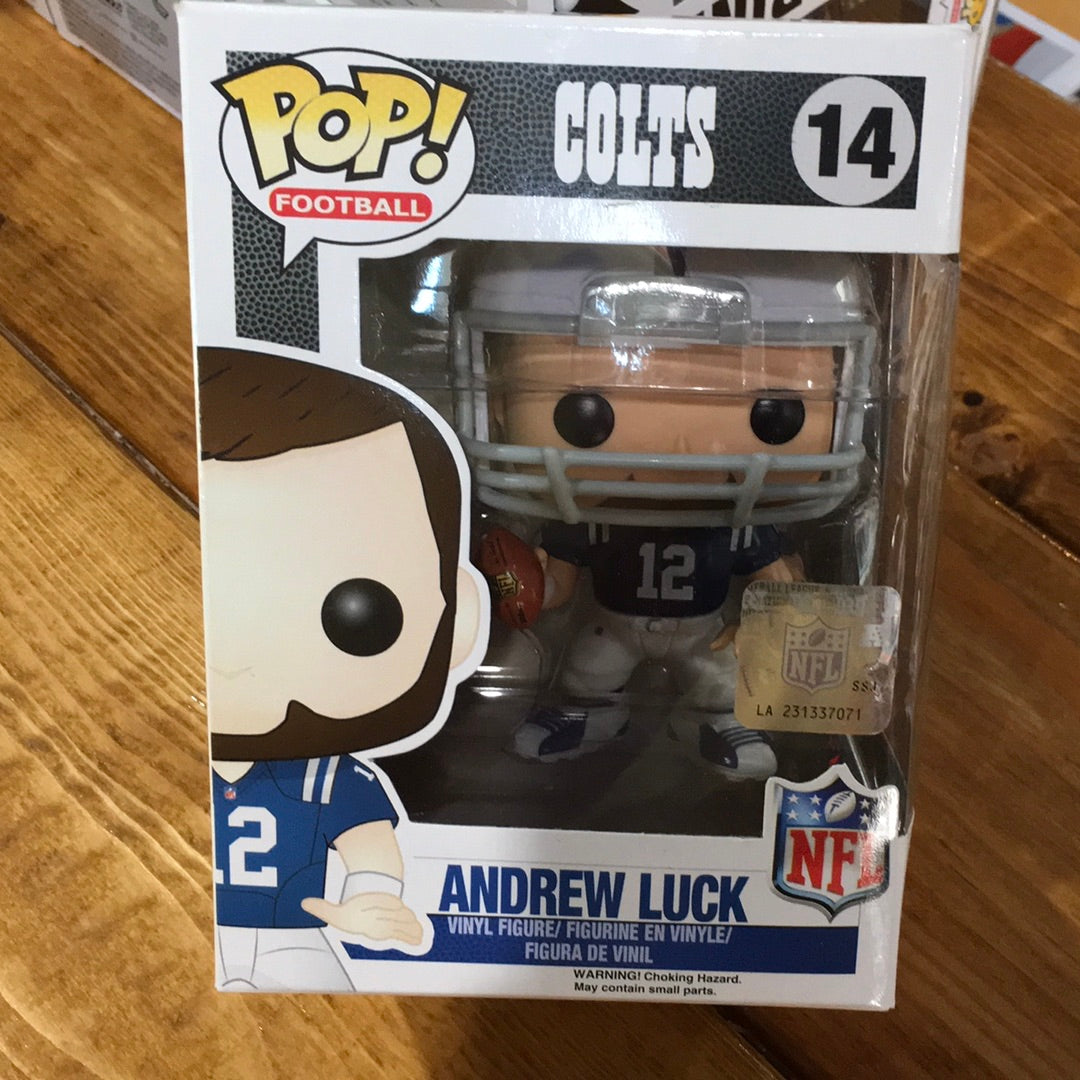 NFL Andrew Luck 14 home uniform Funko Pop! Vinyl Figure sports – Tall Man  Toys & Comics