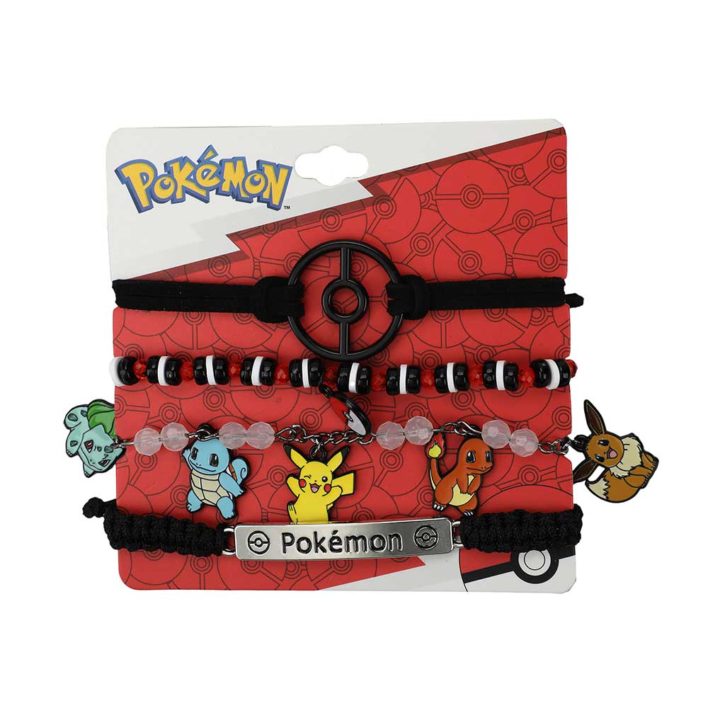 Pokemon Multi-Charmed Bracelet Set