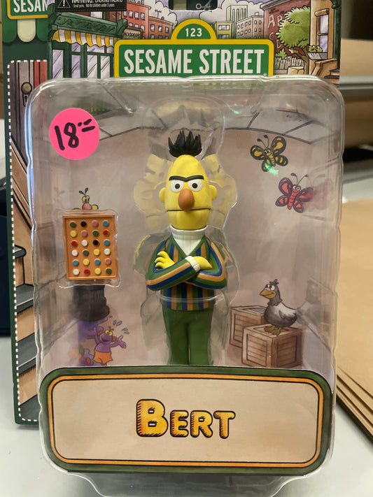 Neca Sesame Street Toony TV BERT Action Figure  new