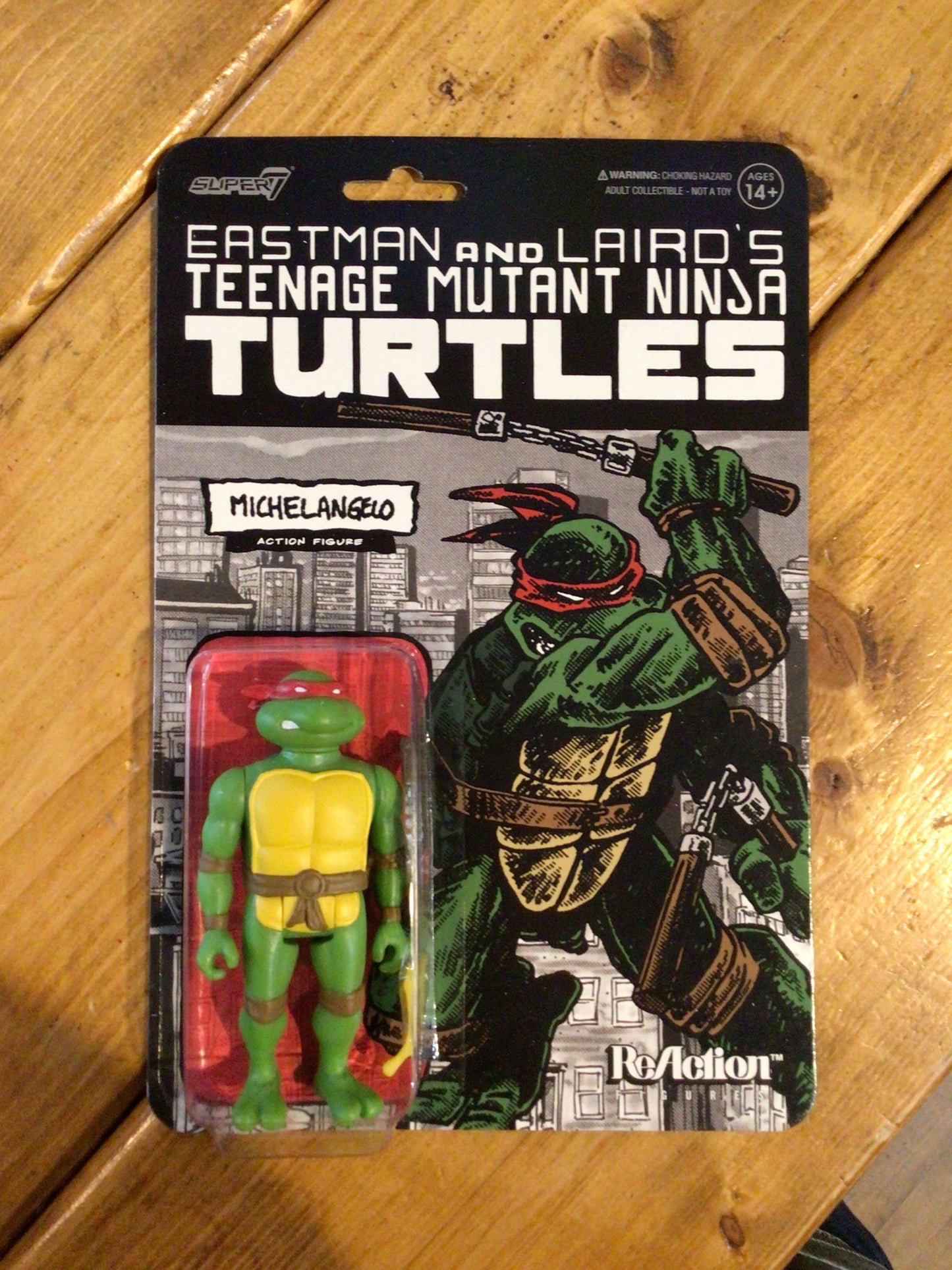 TMNT Mirage set - Michelangelo- Super 7 Reaction Figure (cartoon)