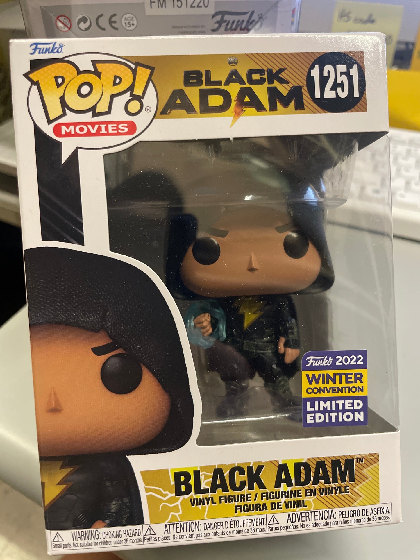 Black Adam w/ hood #1251 exclusive - DC Comics Funko Pop! Vinyl Figure