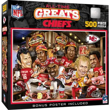 Kansas City Chiefs greats 500 piece puzzle new