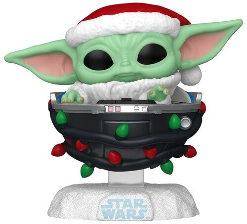 Star Wars - Holiday Mandalorian Grogu with Pram- Funko Pop! Vinyl Figure