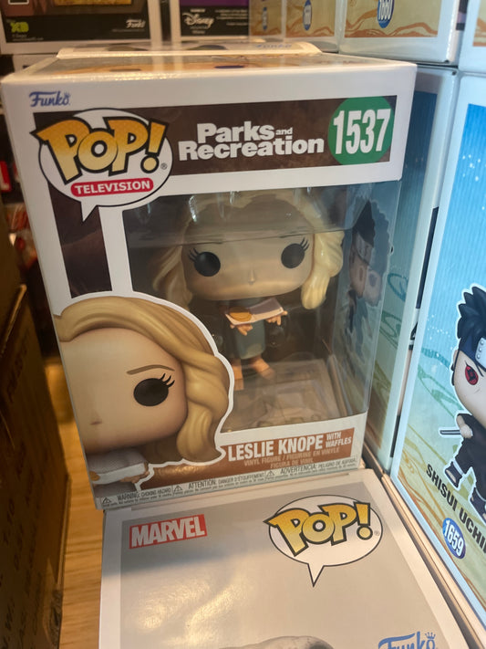 Parks and Recreation Leslie Knope with waffles 1537 Funko Pop! Vinyl figure Television