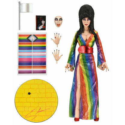 NECA Elvira Clothed Over the Rainbow 8-inch Action Figure Pride