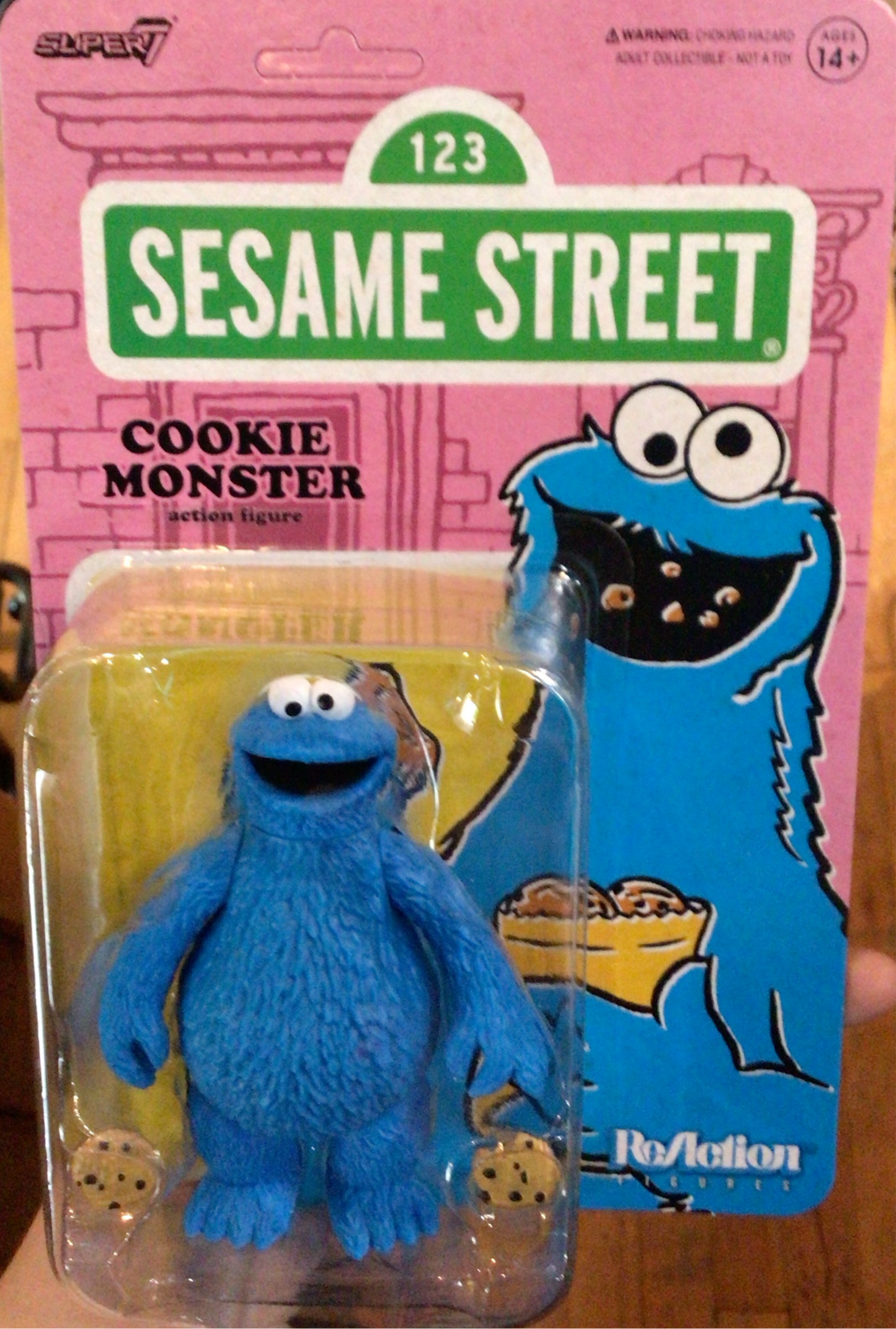 Super7 - Sesame Street REACTION  FIGURE - Cookie Monster