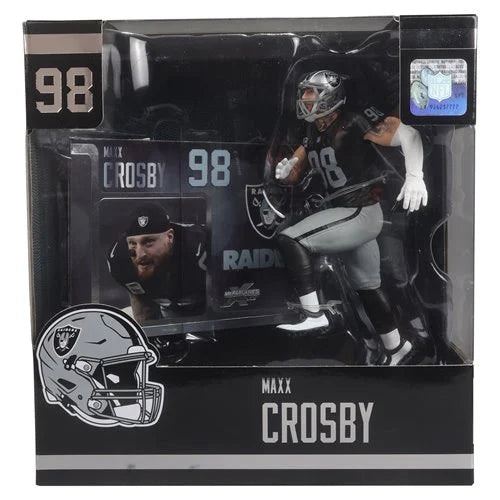 NFL SportsPicks 2024 Wave 1 Maxx Crosby 7-Inch Scale McFarlane Toys