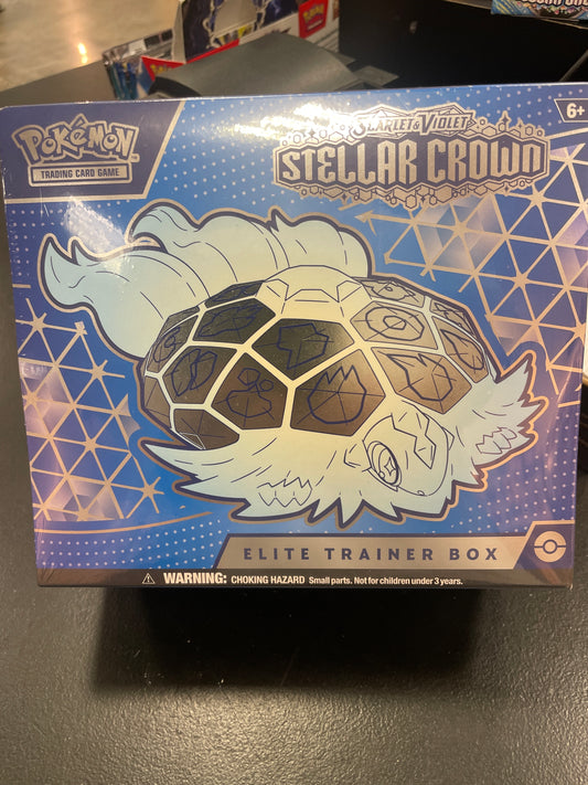 Pokemon:  stellar crown trading card elite trainer box sealed