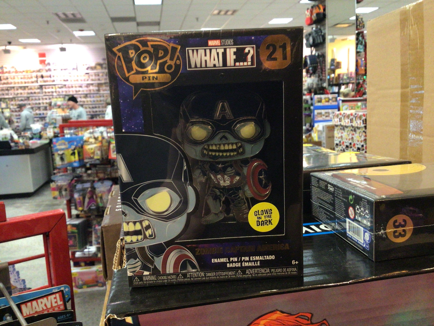 Marvel What If…? - Zombie Captain America #21- Funko Pop! Pin