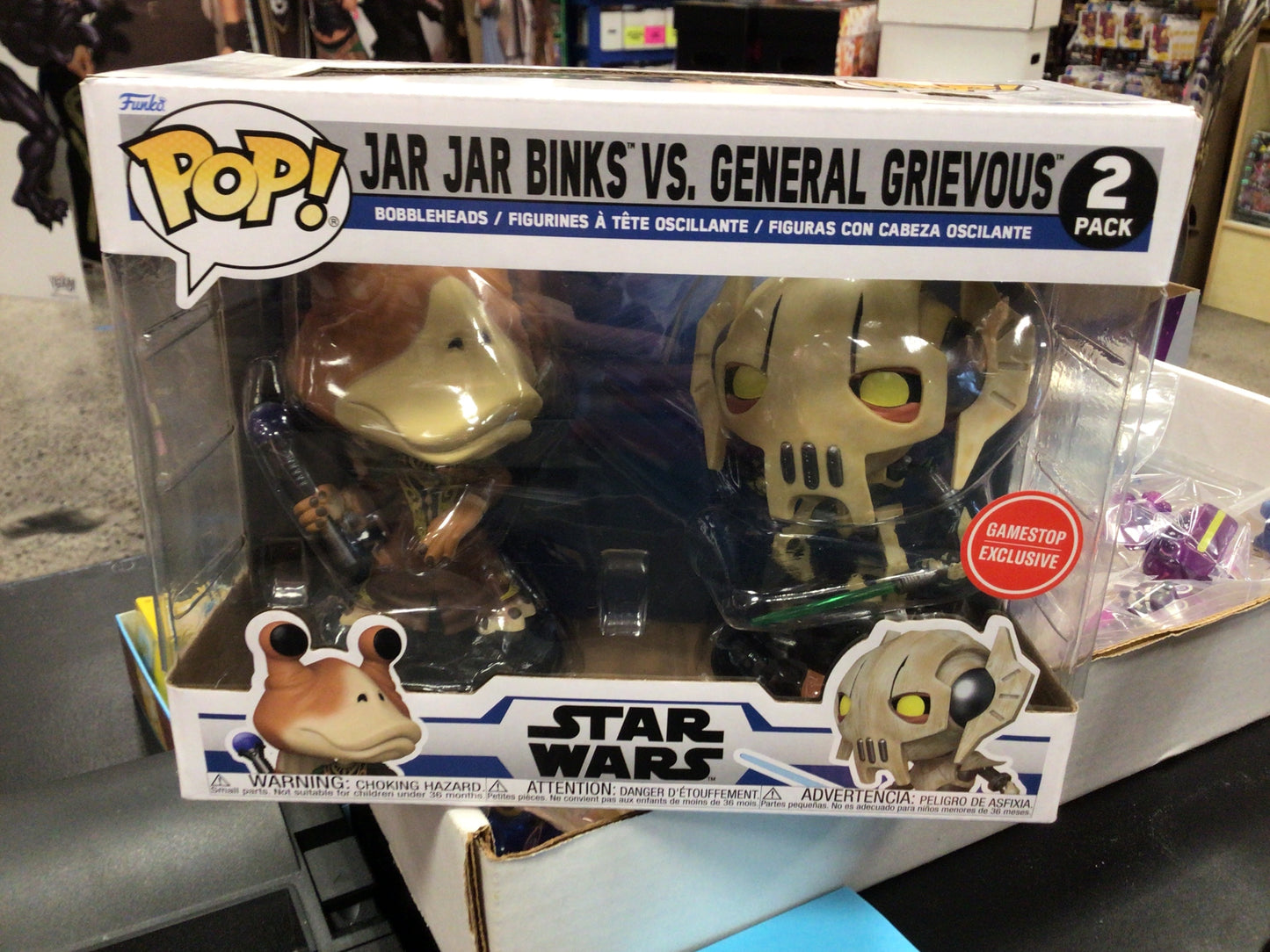 Star Wars jar jar binks vs. genel grievous 2-Pack- Funko Pop! Vinyl figure