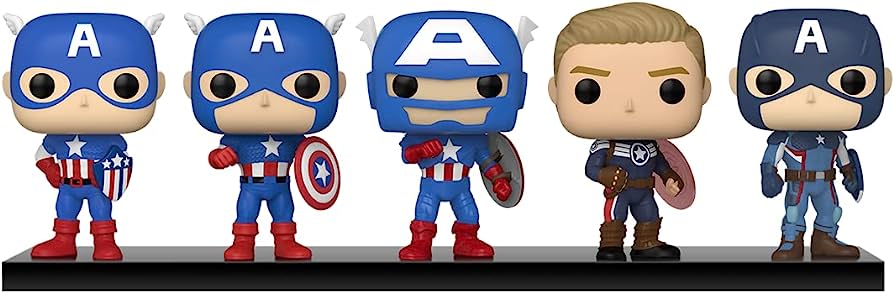 Marvel Captain America: Through the Ages 5 pack exclusive Funko Pop! Town Vinyl figure