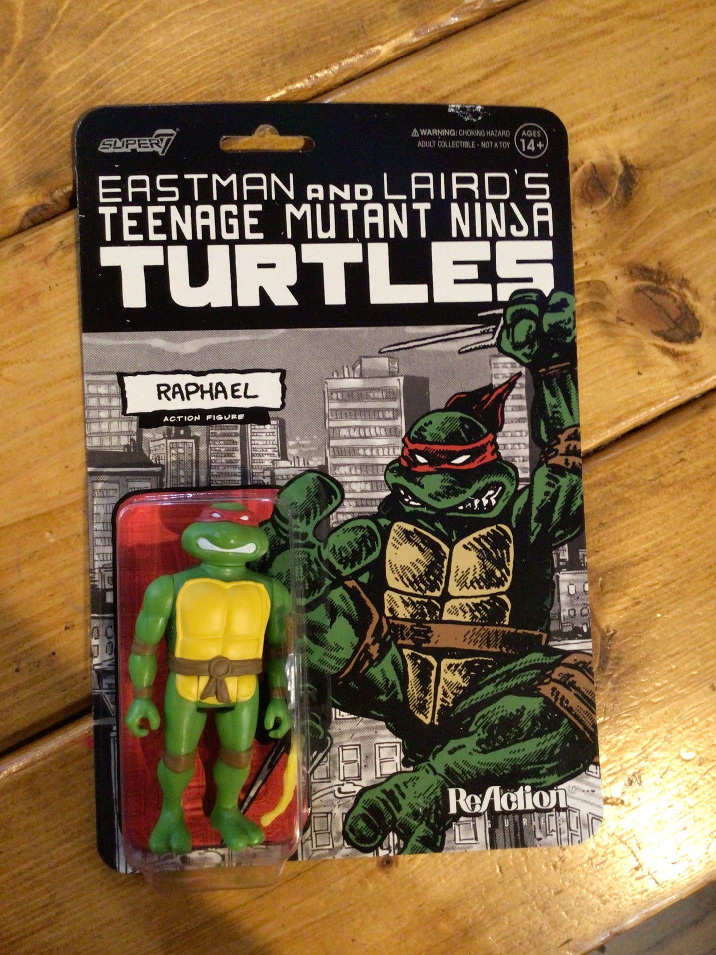 TMNT Mirage set -Raphael - Super 7 Reaction Figure (cartoon)