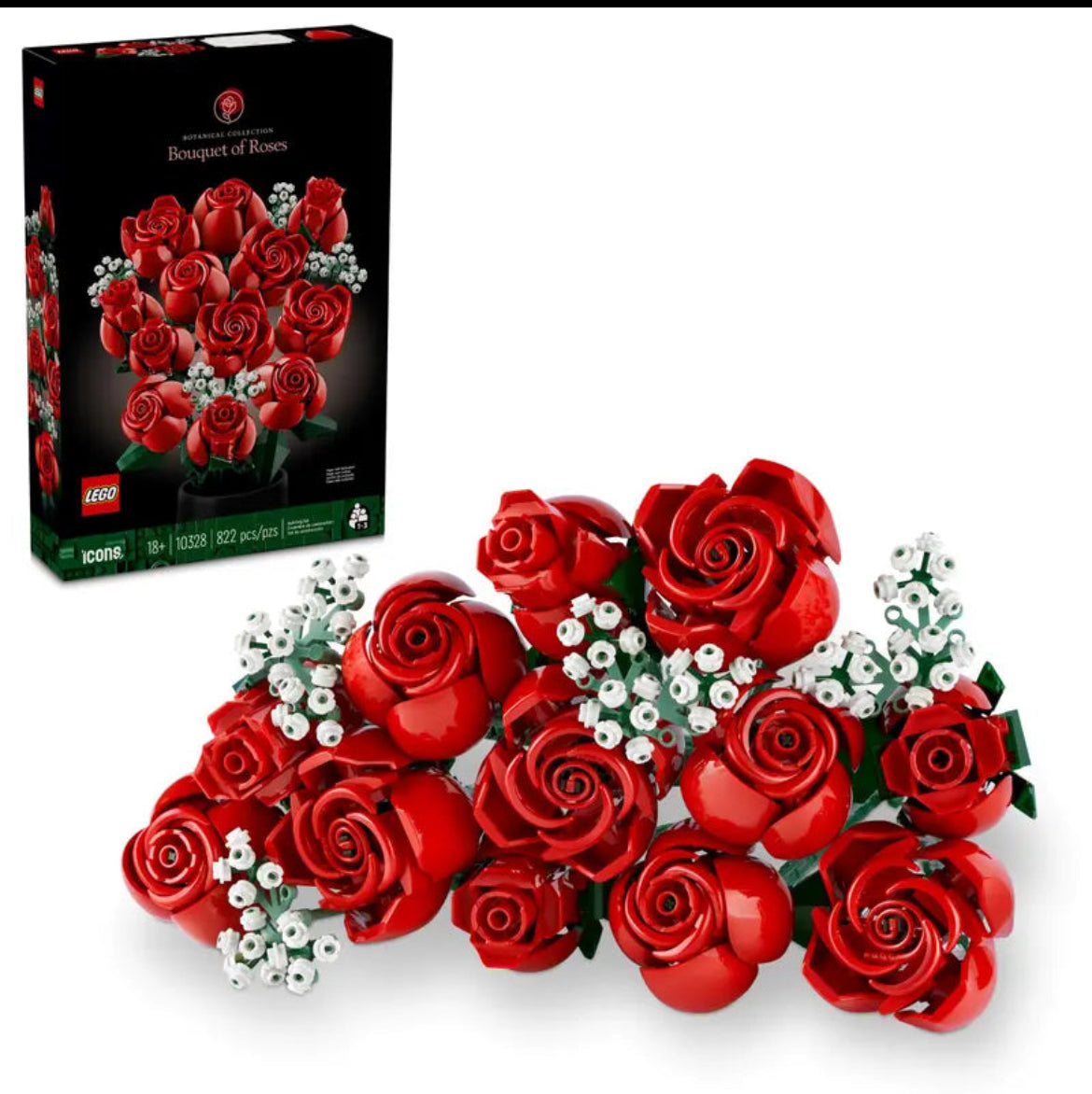 Bouquet of Roses 10328 Construction Figure