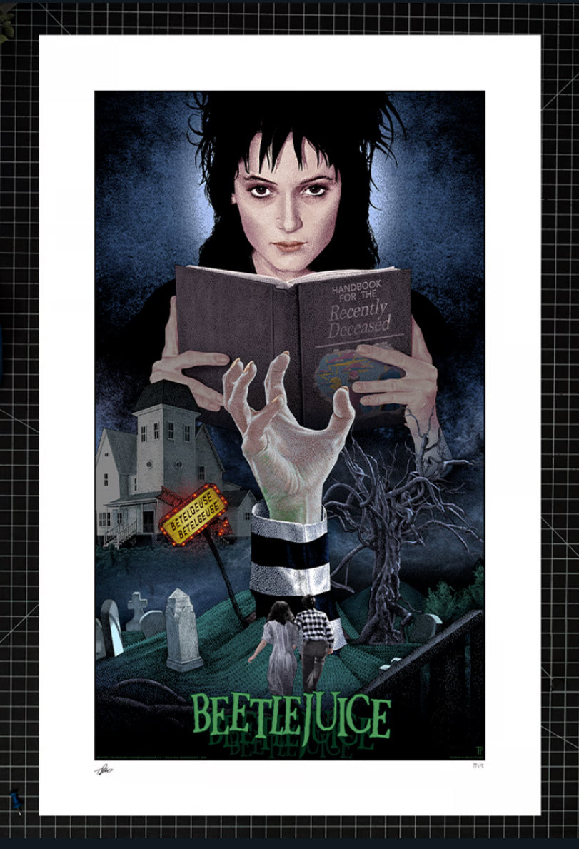 Hot Toys Sideshow Collectibles BEETLEJUICE, BEETLEJUICE, BEETLEJUICE! Giclee on paper 18 x 28