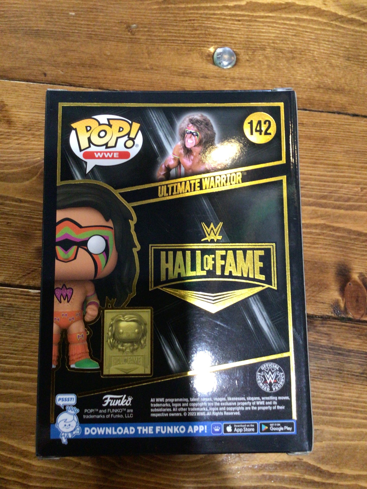 WWE Ultimate Warrior Hall of Fame edition #142 Funko Pop! Vinyl Figure  sports