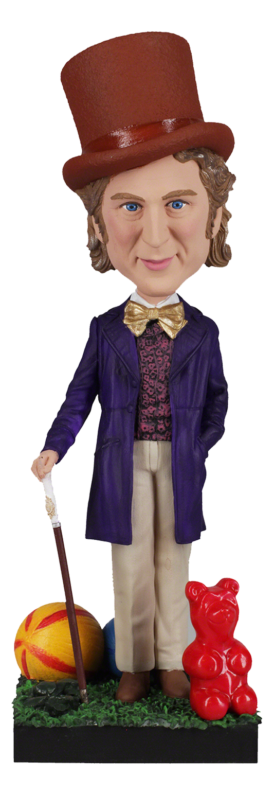 Willy Wonka Gene Wilder head Bobble head Royal bobbles