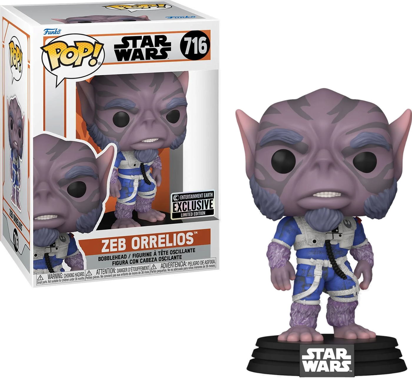 Star Wars: The Mandalorian - Zeb Orrelios #716 Exclusive Funko Pop Vinyl Figure