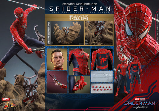 Hot Toys Sideshow Collectibles Friendly Neighborhood Spider-Man (Deluxe Version) Sixth Scale Figure