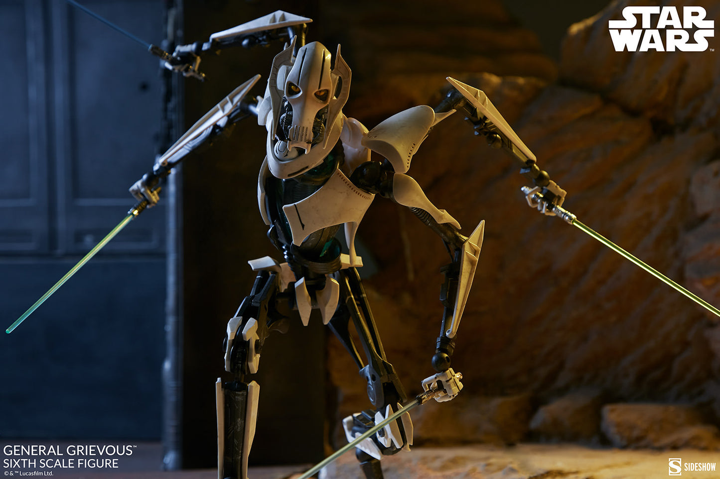 Hot Toys Sideshow Collectibles General Grievous Sixth Scale Figure