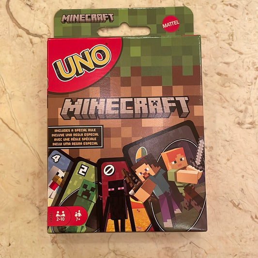 Minecraft Uno Flip Card game