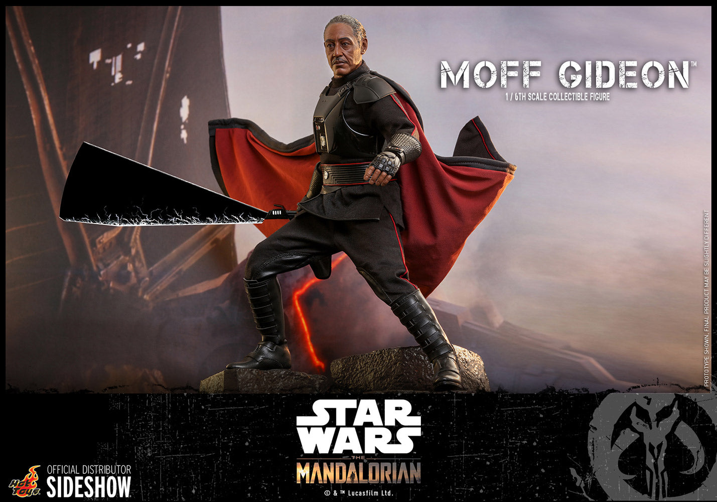 Hot Toys Sideshow Collectibles Mandalorian Moff Gideon Sixth Scale Figure