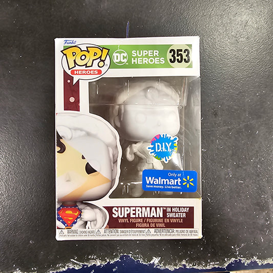 DC Comics - DIY Superman in Holiday Sweater - Exclusive Funko Pop Vinyl Figure