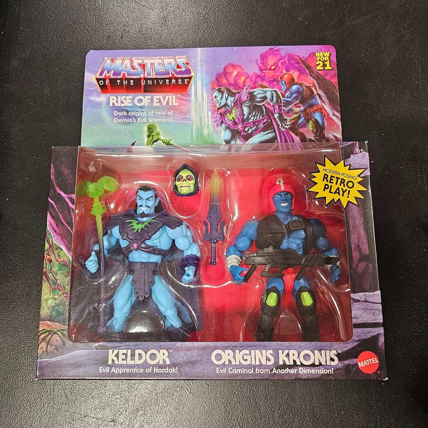 MOTU Masters of the Universe - Keldor and Origins Kronis - Mattel retro Action Figure