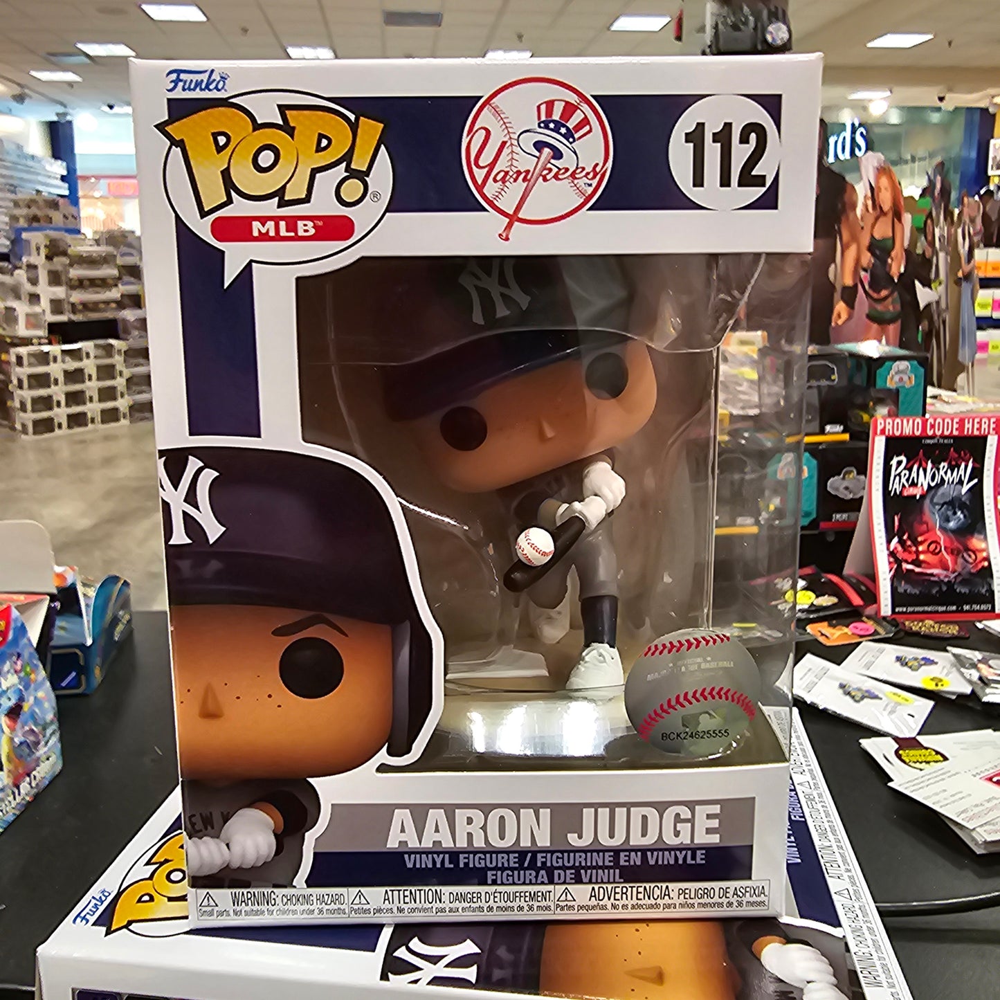 SPORTS: MLB: Yankees - Aaron Judge #112 - Funko Pop! Vinyl Figure