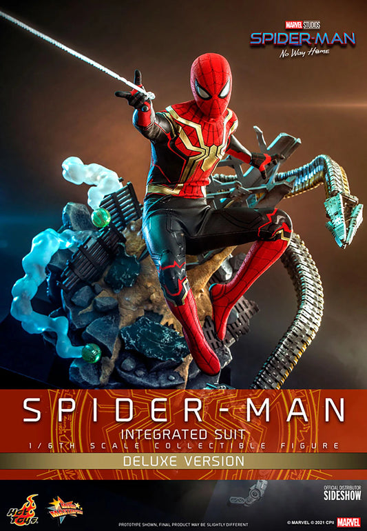 Hot Toys Sideshow Collectibles Spider-Man Integrated Suit (Deluxe Version) Sixth Scale Figure