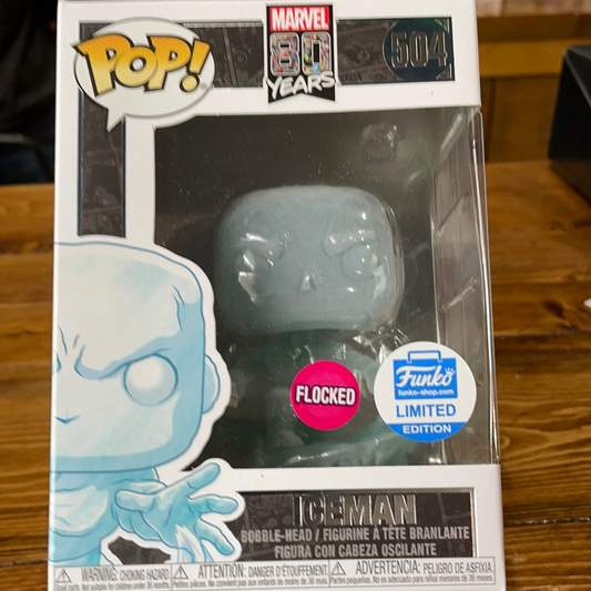 X-MEN 80th Iceman flocked Funko Pop! Vinyl figure Marvel