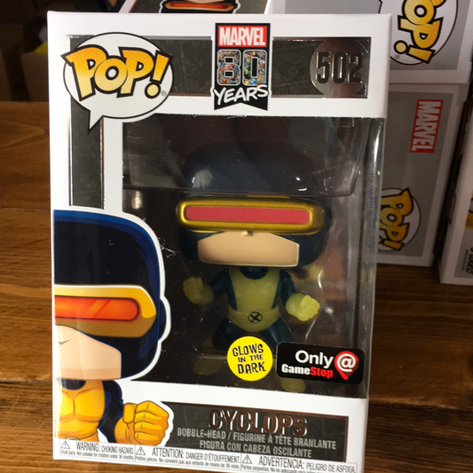 X-MEN 80th Cyclops exclusive gitd Funko Pop! Vinyl figure Marvel