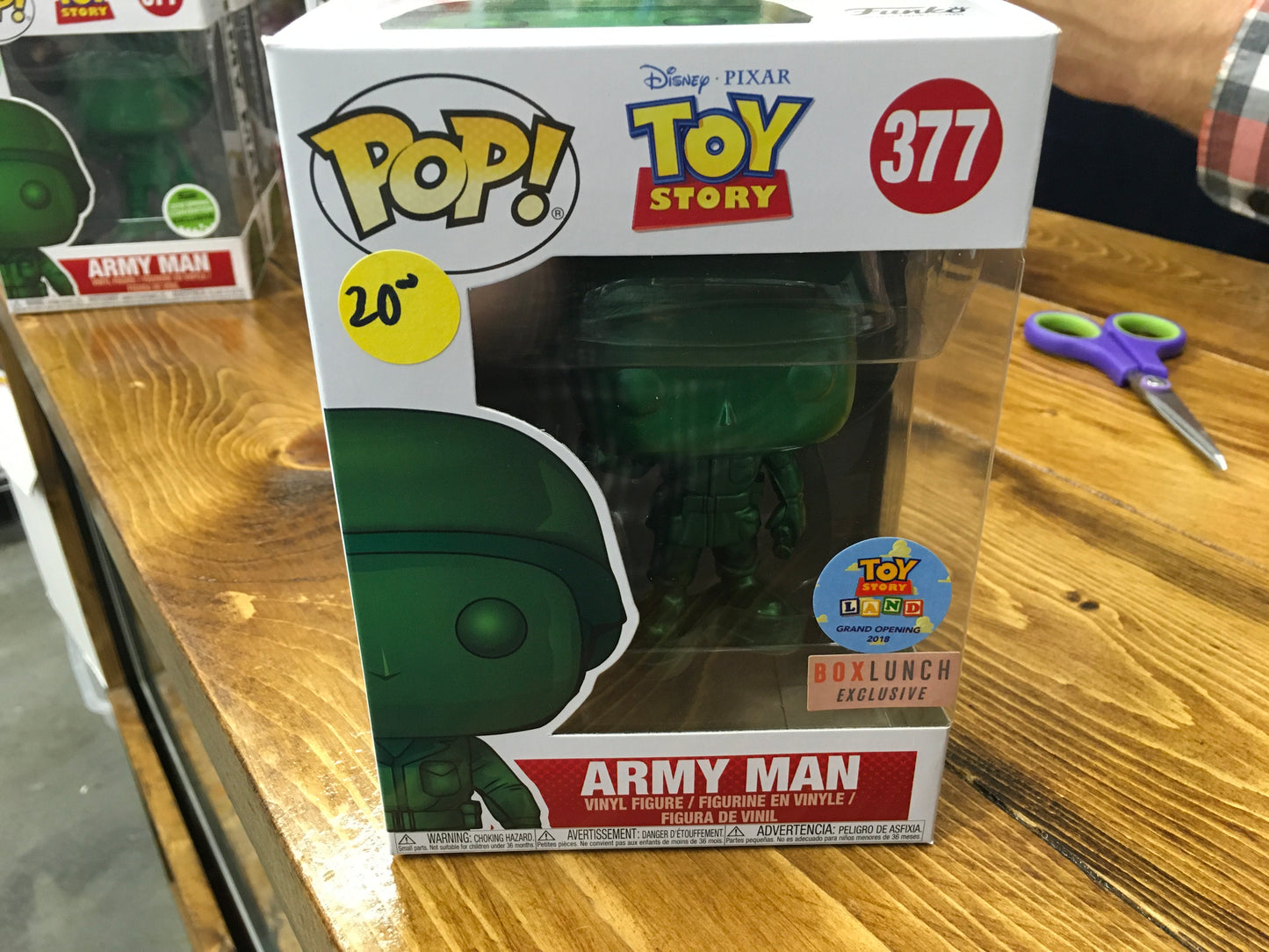 Disney Toy Story Army Man metallic 377 exclusive Funko Pop! Vinyl figure