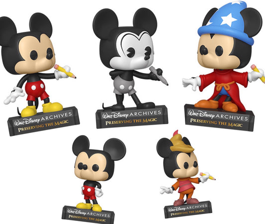 Mickey Mouse Archives set of 5 Funko Pop! Vinyl figure Disney