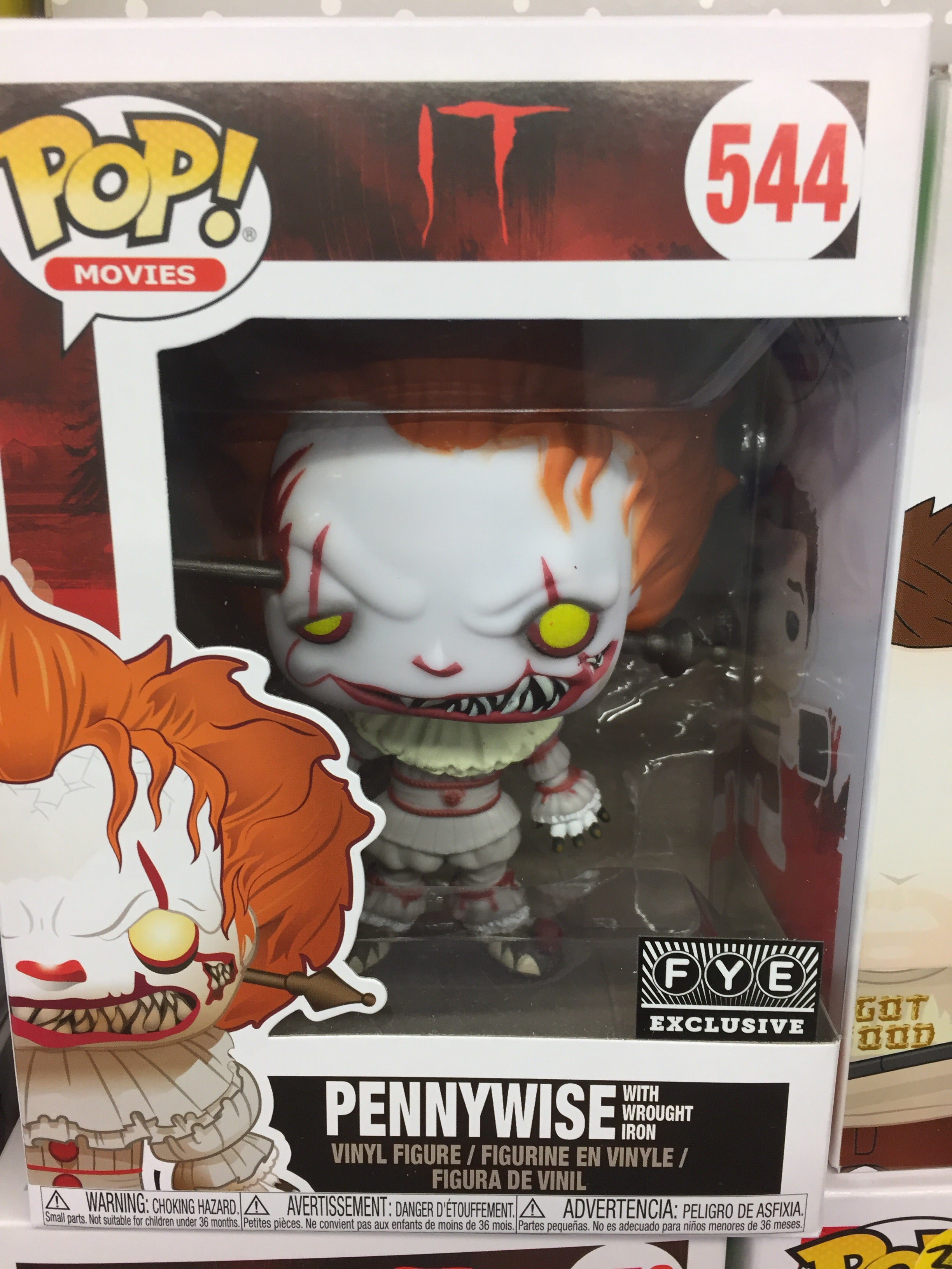 Pennywise fye Exclusive wrought iron Funko Pop! Vinyl Figure store