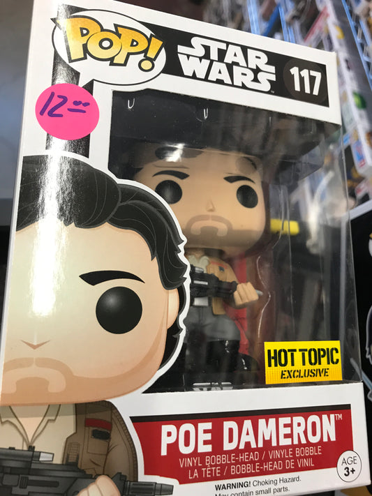 Star Wars Poe Dameron 117 exclusive Funko Pop! Vinyl figure