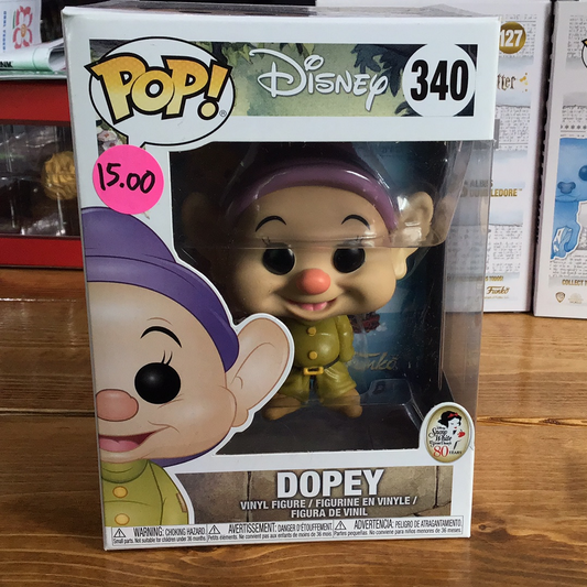 Disney Dopey Snow White and the Seven Dwarfs 340 Funko Pop! Vinyl figure