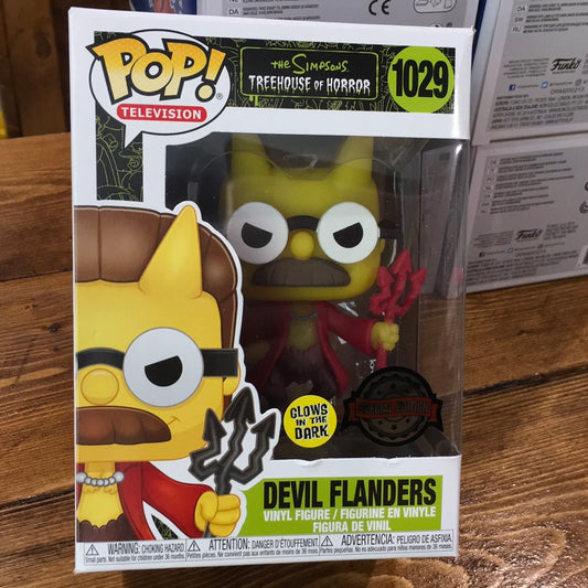 Simpson’s Devil Flander's exclusive Treehouse of Horror Funko Pop! Vinyl television